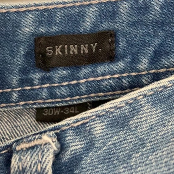 Superdry 30W 34L Copper Denim Skinny Vintage Style Blue Jeans - Picture 8 of 8